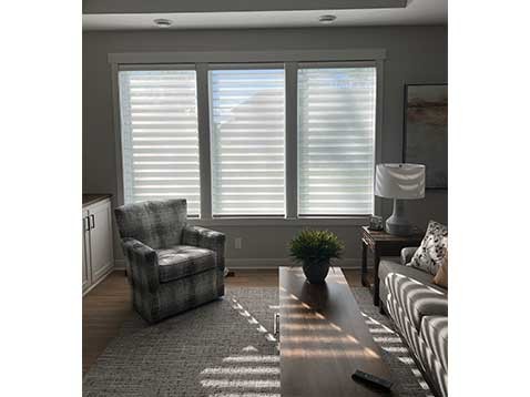A softly lit sitting room